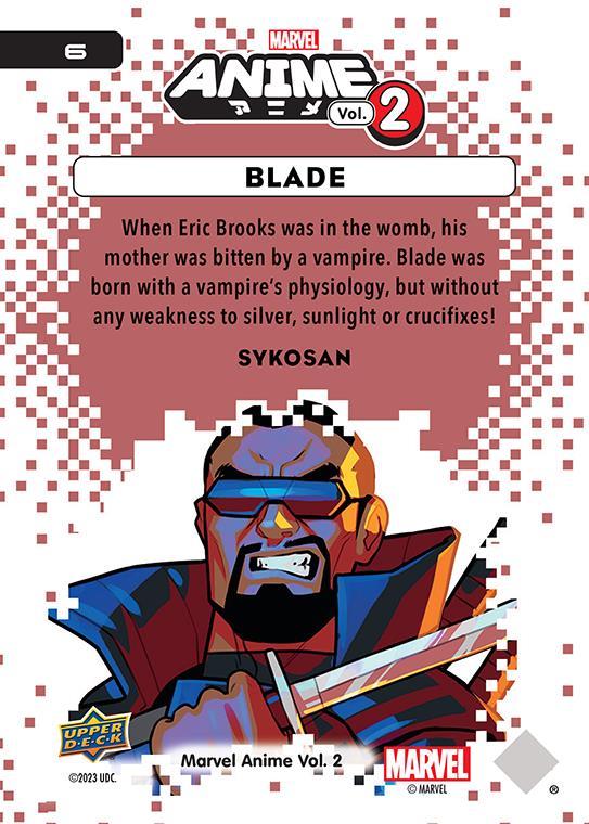 Blade / ブレイド 2023 Upper Deck Marvel Anime Vol.2 ベースカード #6