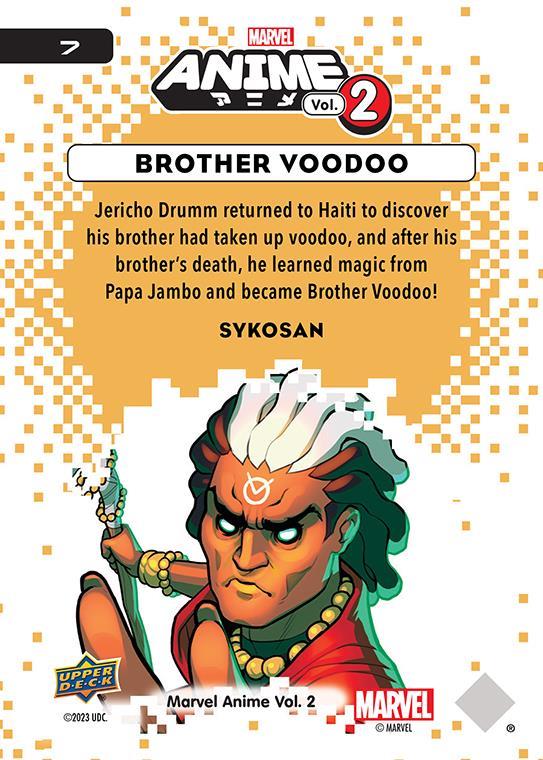 Brother Voodoo / ブラザー・ブードゥー 2023 Upper Deck Marvel Anime Vol.2 ベースカード #7