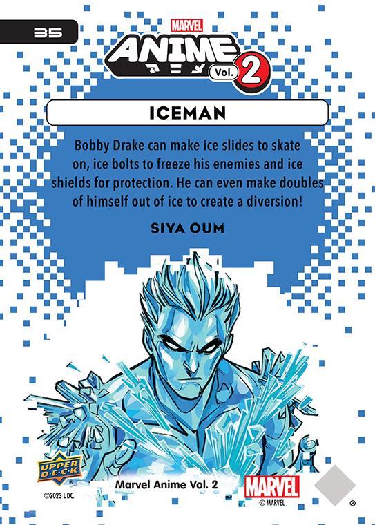Iceman / アイスマン 2023 Upper Deck Marvel Anime Vol.2 ベースカード #35