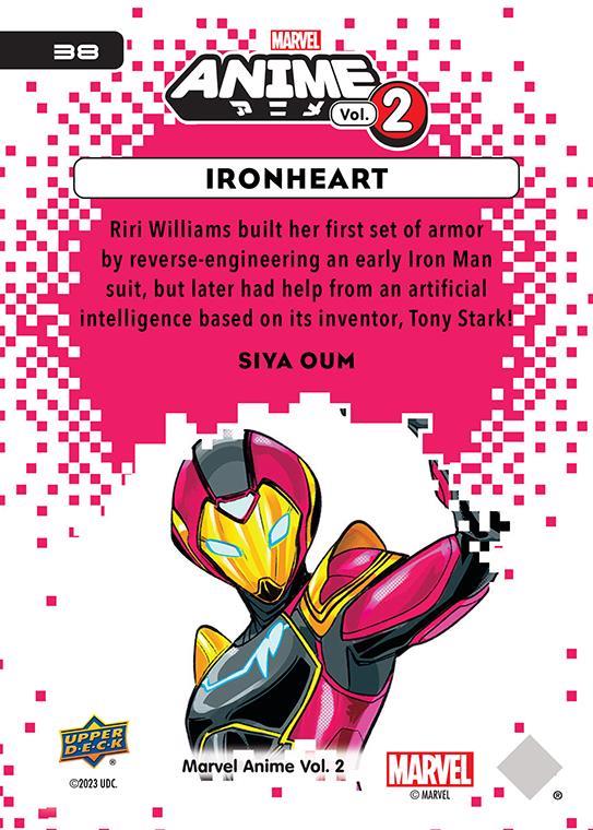 Ironheart / アイアンハート 2023 Upper Deck Marvel Anime Vol.2 ベースカード #38