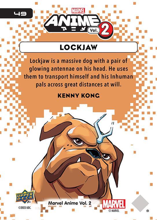 Lockjaw / ロックジョー 2023 Upper Deck Marvel Anime Vol.2 ベースカード #49