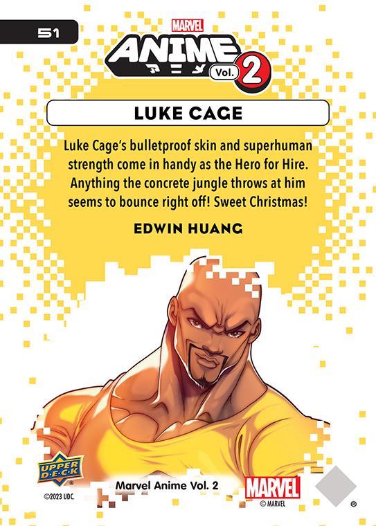 Luke Cage / ルーク・ケイジ 2023 Upper Deck Marvel Anime Vol.2 ベースカード #51