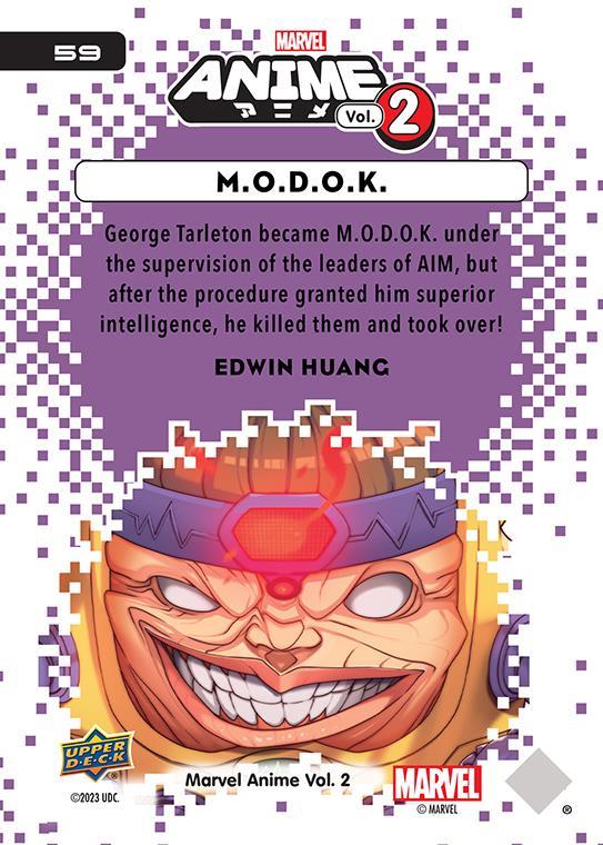M.O.D.O.K. / モードック 2023 Upper Deck Marvel Anime Vol.2 ベースカード #59