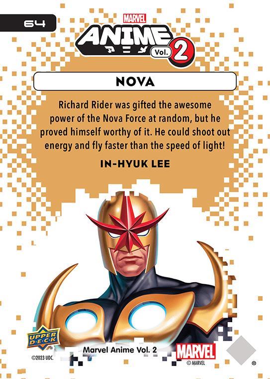 Nova / ノヴァ 2023 Upper Deck Marvel Anime Vol.2 ベースカード #64