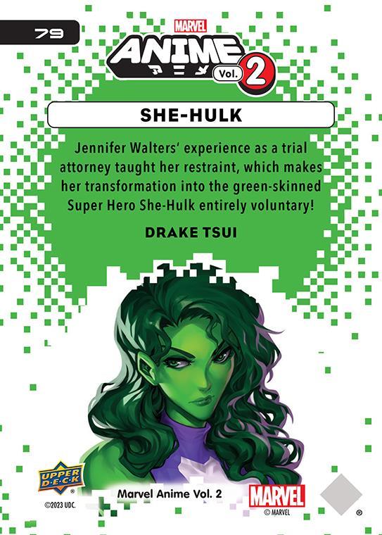 She-Hulk / シー・ハルク 2023 Upper Deck Marvel Anime Vol.2 ベースカード #79