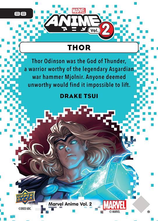 Thor / ソー 2023 Upper Deck Marvel Anime Vol.2 ベースカード #88