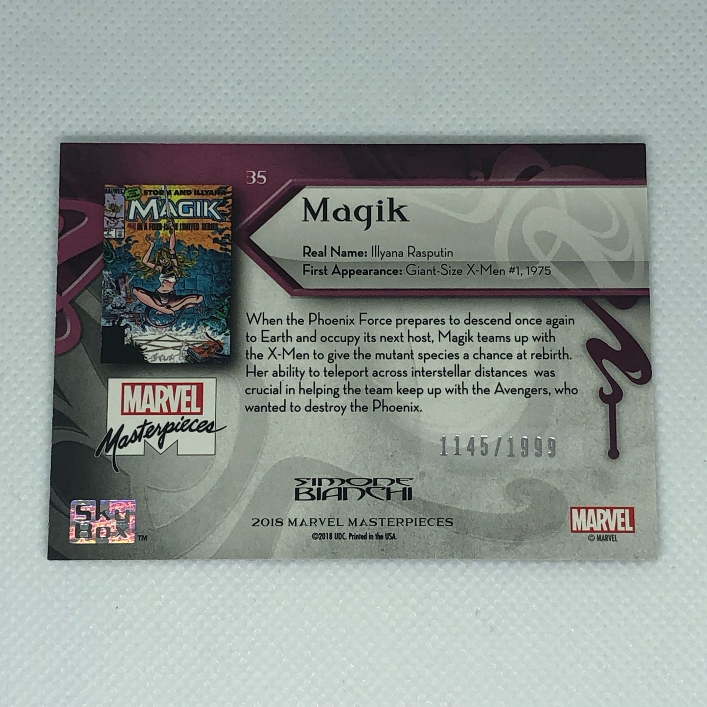 マジック 2018 Marvel Masterpieces ベースカード #35 1999枚限定