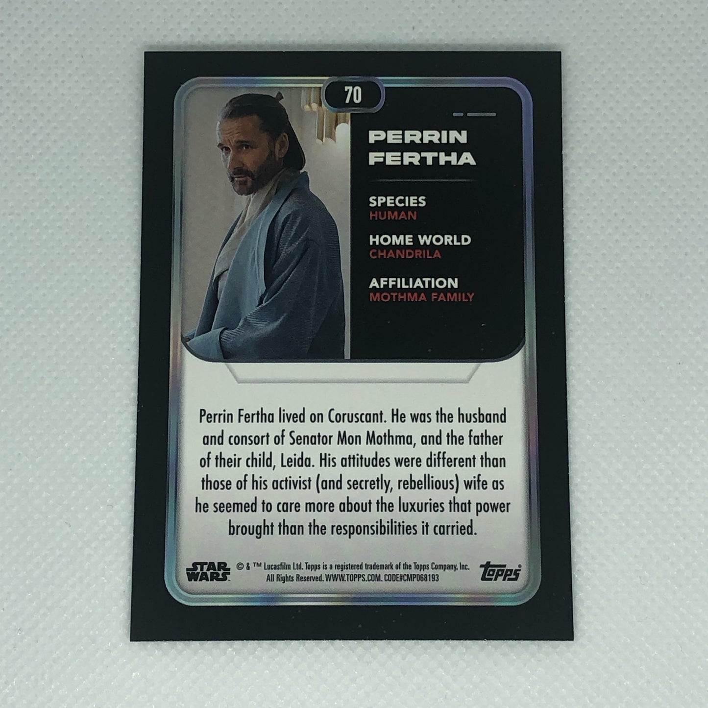 ペリン・ファーサ 2023 Topps Star Wars ベースカード #70