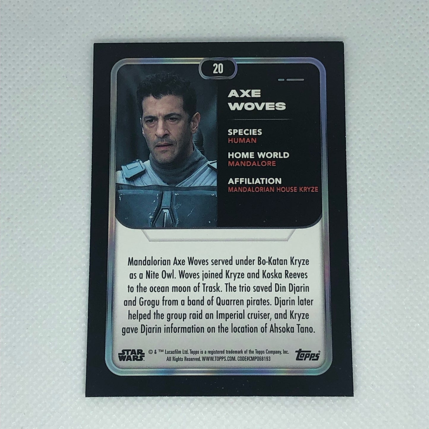 アックス・ウォーヴス 2023 Topps Star Wars ベースカード #20