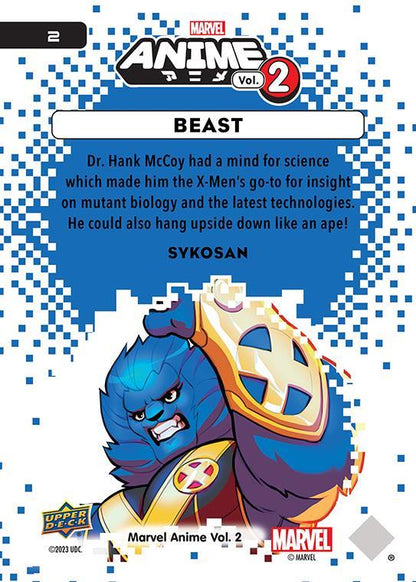 Beast / ビースト 2023 Upper Deck Marvel Anime Vol.2 ベースカード #2