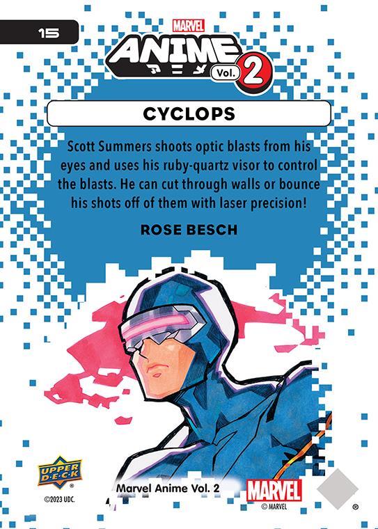 Cyclops / サイクロプス 2023 Upper Deck Marvel Anime Vol.2 ベースカード #15