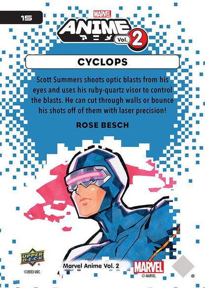 Cyclops / サイクロプス 2023 Upper Deck Marvel Anime Vol.2 ベースカード #15