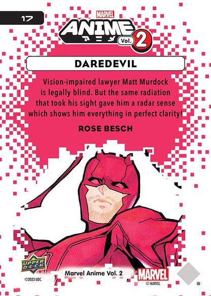 Daredevil / デアデビル 2023 Upper Deck Marvel Anime Vol.2 ベースカード #17