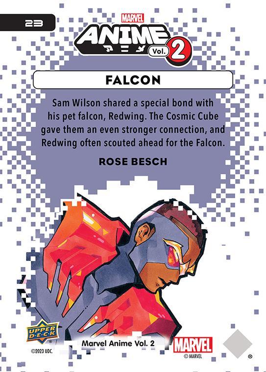 Falcon / ファルコン 2023 Upper Deck Marvel Anime Vol.2 ベースカード #23