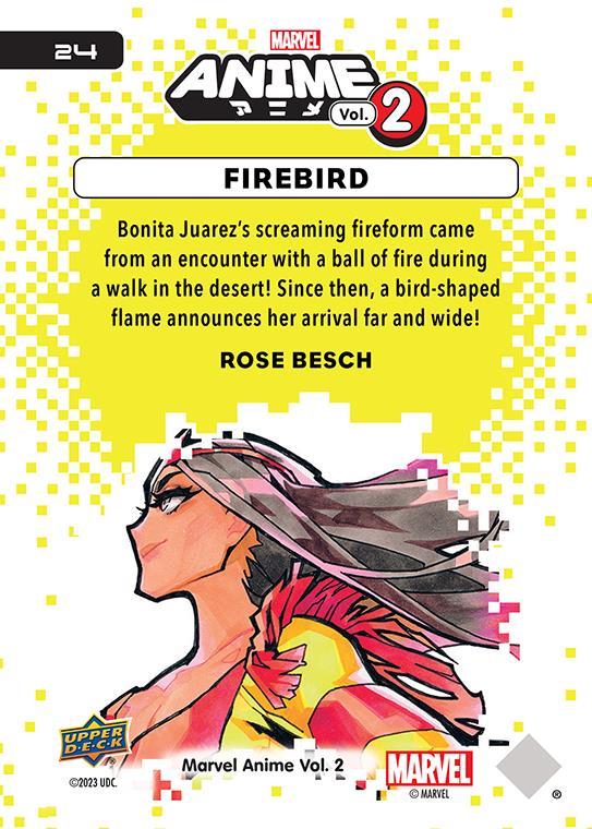 Firebird / ファイアバード 2023 Upper Deck Marvel Anime Vol.2 ベースカード #24