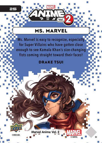Ms. Marvel / ミズ・マーベル 2023 Upper Deck Marvel Anime Vol.2 ベースカード #25