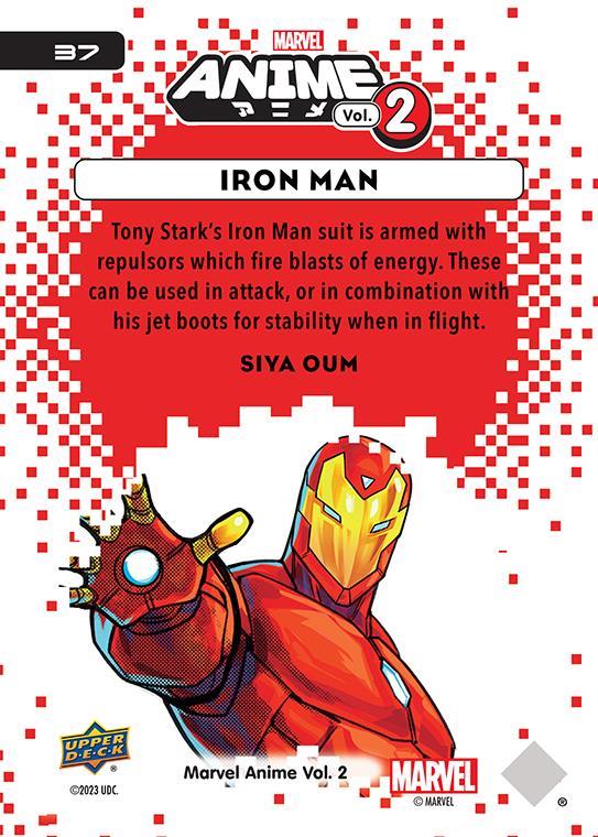 Iron Man / アイアンマン 2023 Upper Deck Marvel Anime Vol.2 ベースカード #37