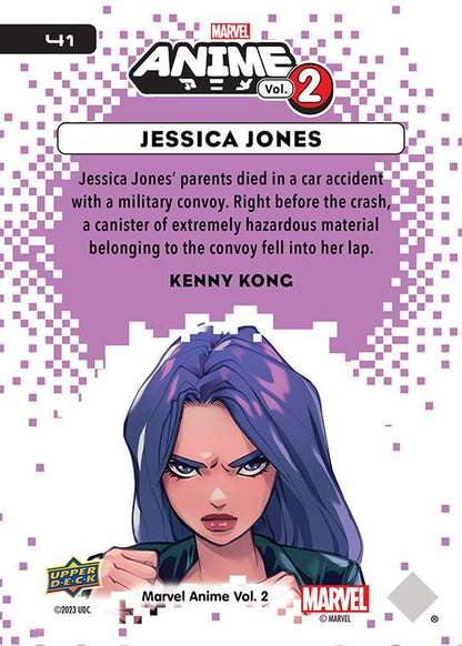 Jessica Jones / ジェシカ・ジョーンズ 2023 Upper Deck Marvel Anime Vol.2 ベースカード #41