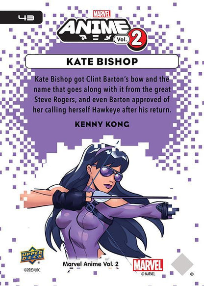 Kate Bishop / ケイト・ビショップ 2023 Upper Deck Marvel Anime Vol.2 ベースカード #43
