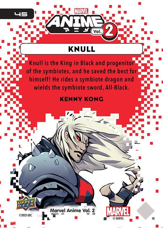 Knull / ヌル 2023 Upper Deck Marvel Anime Vol.2 ベースカード #45