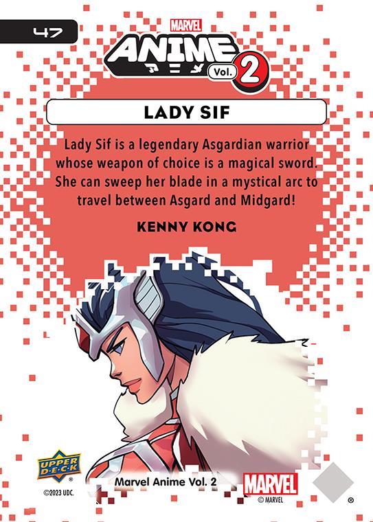 Lady Sif / レディ・シフ 2023 Upper Deck Marvel Anime Vol.2 ベースカード #47