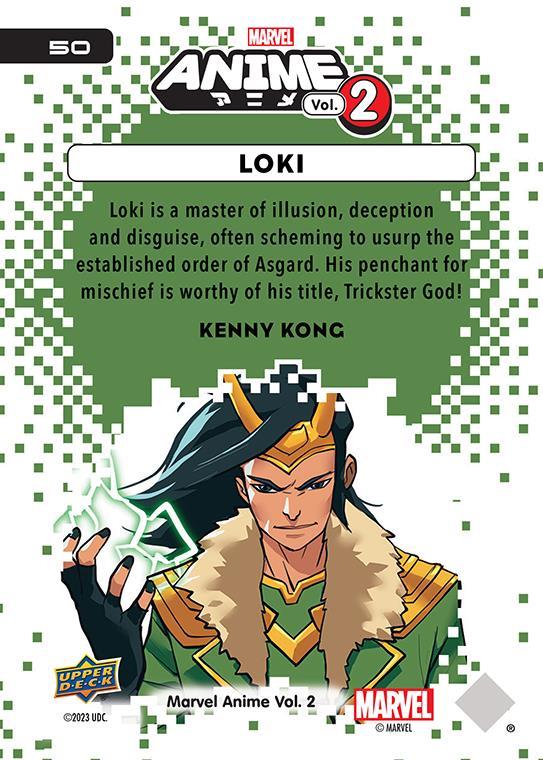 Loki / ロキ 2023 Upper Deck Marvel Anime Vol.2 ベースカード #50