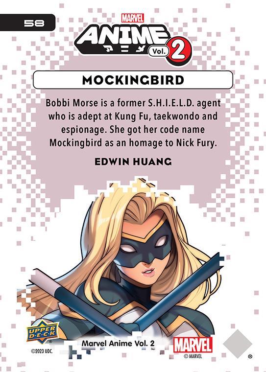 Mockingbird / モッキングバード 2023 Upper Deck Marvel Anime Vol.2 ベースカード #58