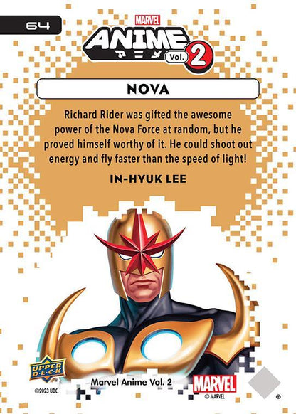 Nova / ノヴァ 2023 Upper Deck Marvel Anime Vol.2 ベースカード #64
