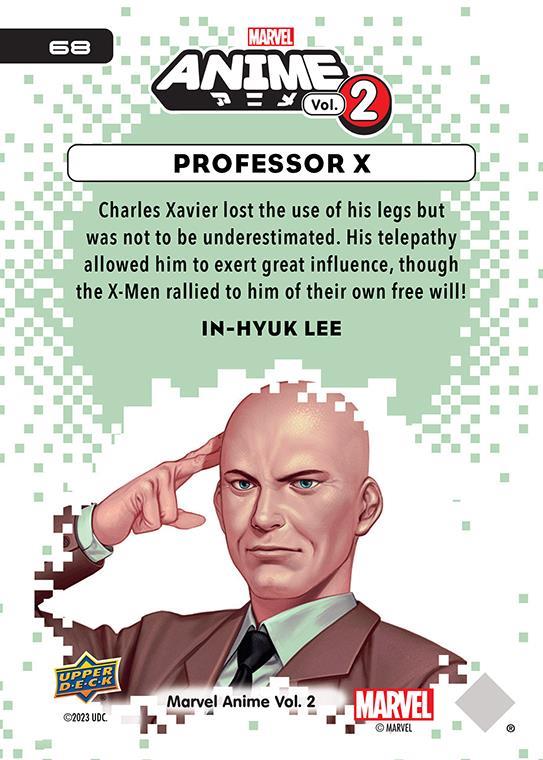 Professor X / プロフェッサーX 2023 Upper Deck Marvel Anime Vol.2 ベースカード #68