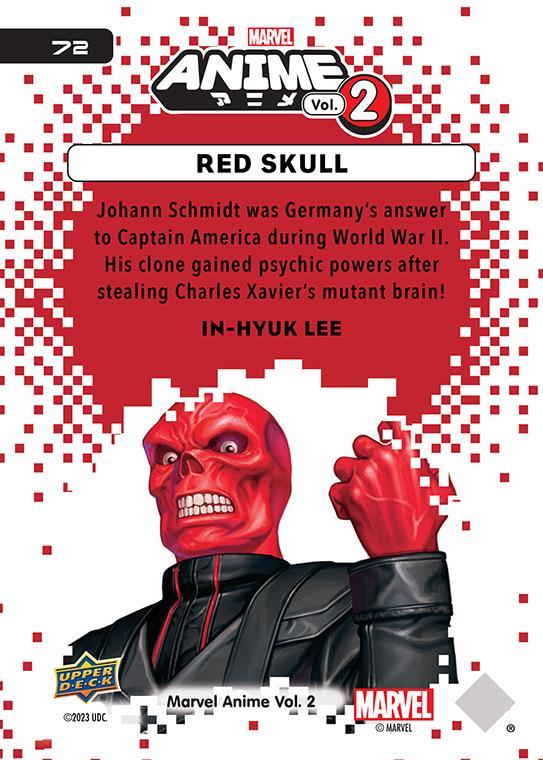 Red Skull / レッドスカル 2023 Upper Deck Marvel Anime Vol.2 ベースカード #72
