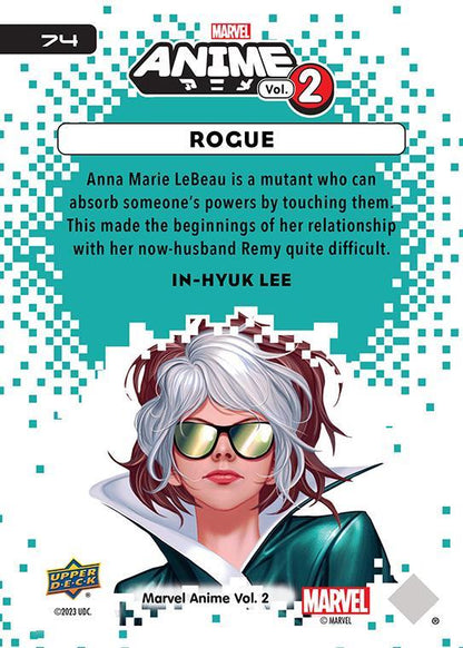 Rogue / ローグ 2023 Upper Deck Marvel Anime Vol.2 ベースカード #74