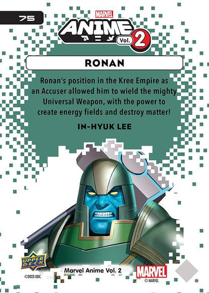 Ronan / ロナン 2023 Upper Deck Marvel Anime Vol.2 ベースカード #75