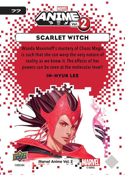Scarlet Witch / スカーレット・ウィッチ 2023 Upper Deck Marvel Anime Vol.2 ベースカード #77