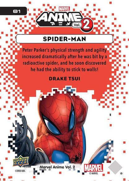 Spider-Man / スパイダーマン 2023 Upper Deck Marvel Anime Vol.2 ベースカード #81