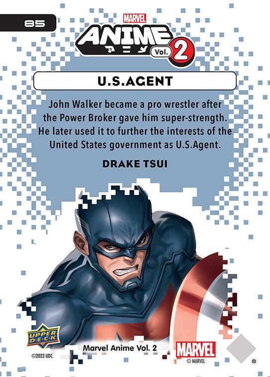 US Agent / U.S.エージェント 2023 Upper Deck Marvel Anime Vol.2 ベースカード #85