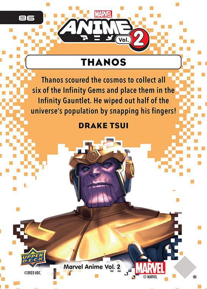 Thanos / サノス 2023 Upper Deck Marvel Anime Vol.2 ベースカード #86