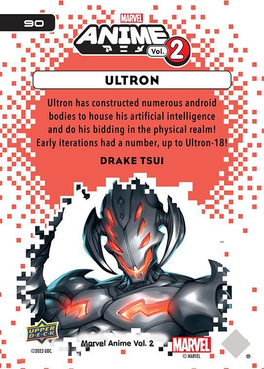 Ultron / ウルトロン 2023 Upper Deck Marvel Anime Vol.2 ベースカード #90