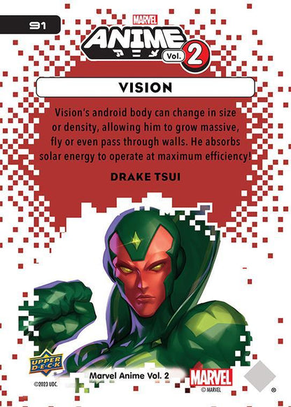 Vision / ヴィジョン 2023 Upper Deck Marvel Anime Vol.2 ベースカード #91