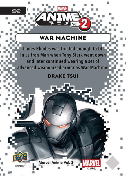 War Machine / ウォーマシン 2023 Upper Deck Marvel Anime Vol.2 ベースカード #92