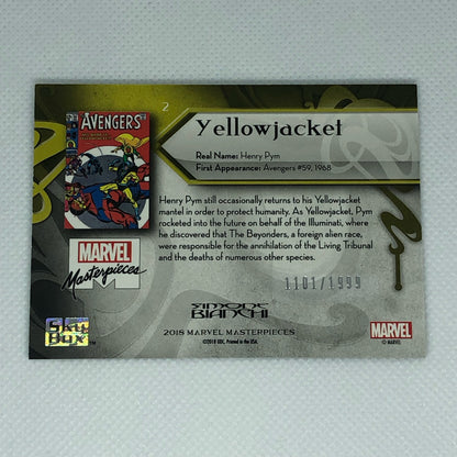 イエロージャケット 2018 Marvel Masterpieces ベースカード #2 1999枚限定