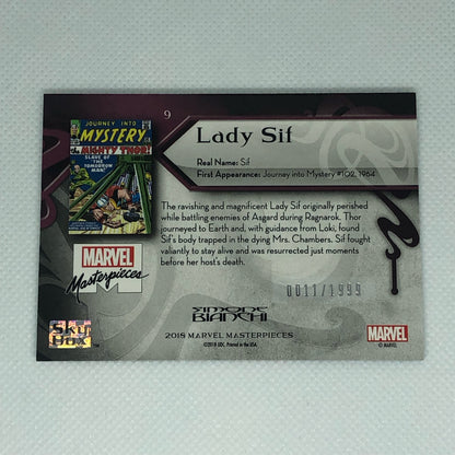 レディ・シフ 2018 Marvel Masterpieces ベースカード #9 1999枚限定