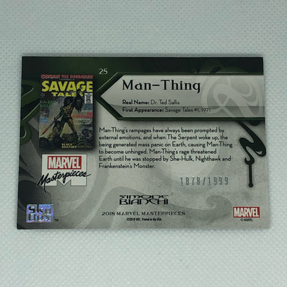 マンシング 2018 Marvel Masterpieces ベースカード #25 1999枚限定