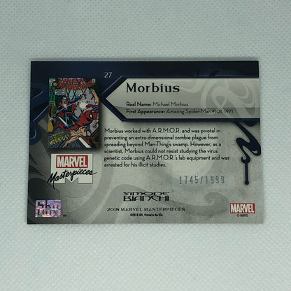 モービウス 2018 Marvel Masterpieces ベースカード #27 1999枚限定