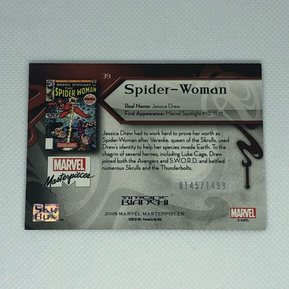 スパイダーウーマン 2018 Marvel Masterpieces ベースカード #39 1499枚限定