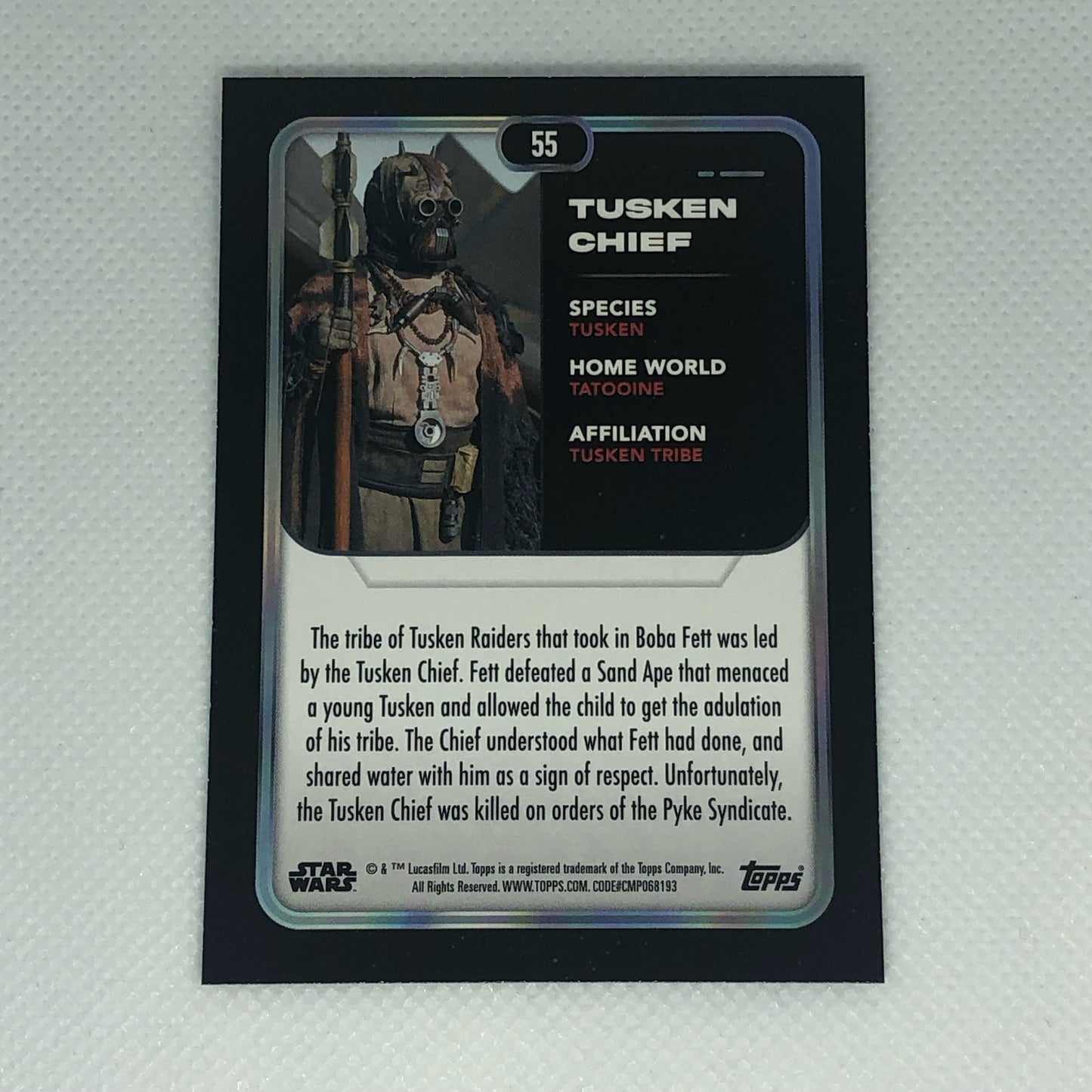 タスケン・チーフ 2023 Topps Star Wars ベースカード #55