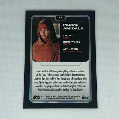 パドメ・アミダラ 2023 Topps Star Wars ベースカード #92