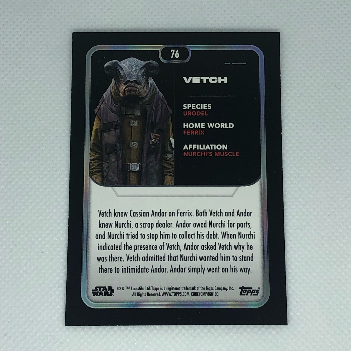 ヴェッチ 2023 Topps Star Wars ベースカード #76