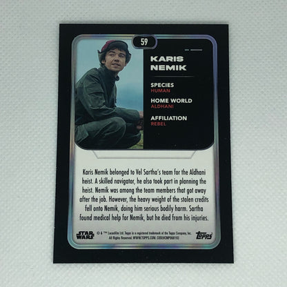 カリス・ネミック 2023 Topps Star Wars ベースカード #59