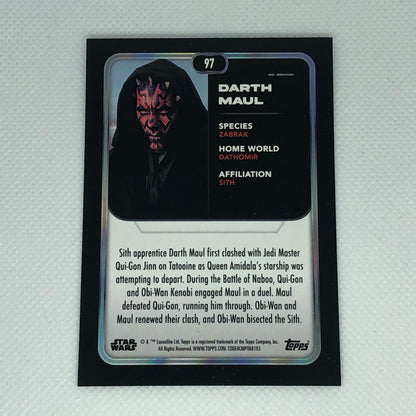 ダース・モール 2023 Topps Star Wars ベースカード #97