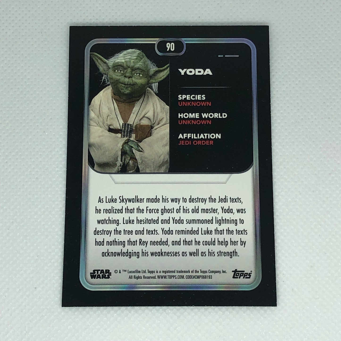 ヨーダ 2023 Topps Star Wars ベースカード #90